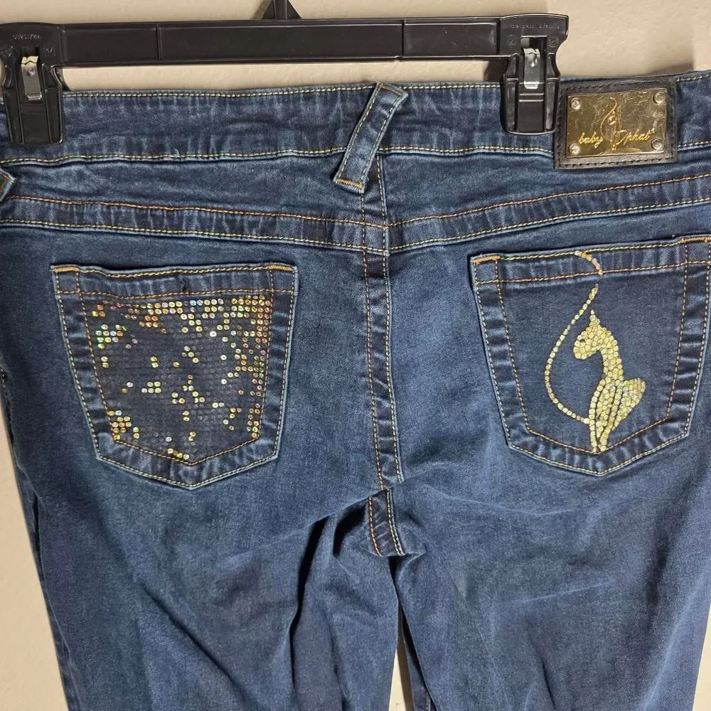 Baby-phat Women's Blue Trousers - Picture 4 of 5